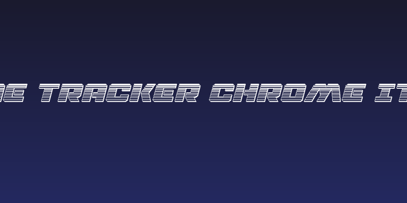 Drone Tracker Chrome Italic Social Header