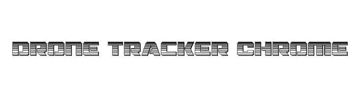 Drone Tracker Chrome  Frei Schriftart Herunterladen