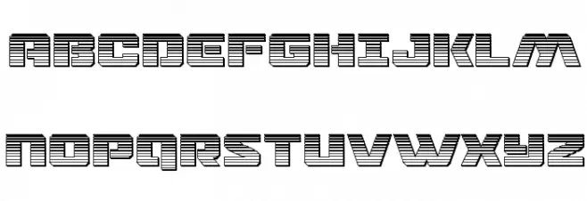 Drone Tracker Chrome Font Litere mari