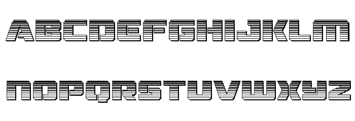 Drone Tracker Chrome Font LOWERCASE