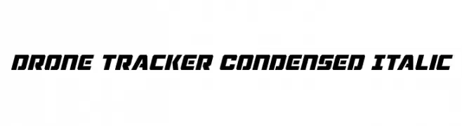Drone Tracker Condensed Italic  font caratteri gratis
