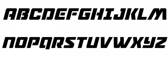 Drone Tracker Condensed Italic Schriftart Groß