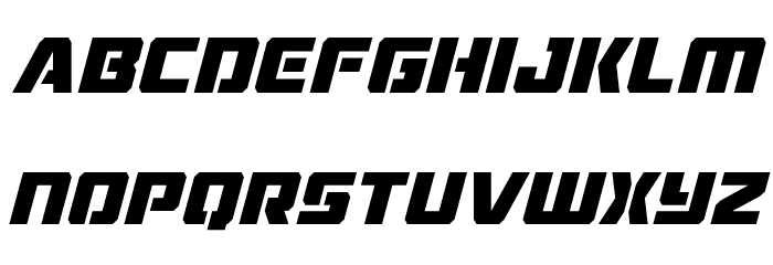 Drone Tracker Condensed Italic Font LOWERCASE