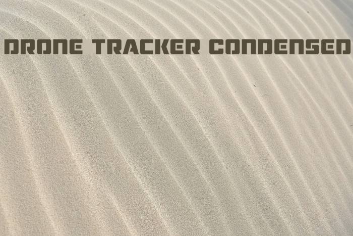 Drone Tracker Condensed Font examples