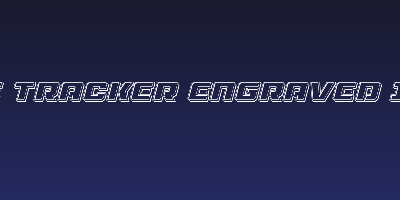 Drone Tracker Engraved Italic Social Header