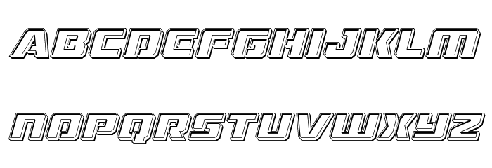 Drone Tracker Engraved Italic Font LOWERCASE
