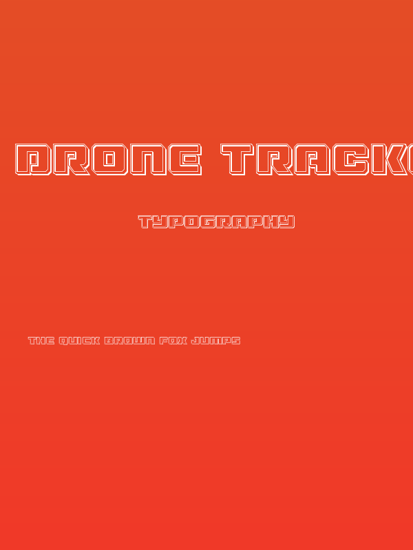 Drone Tracker Engraved Poster
