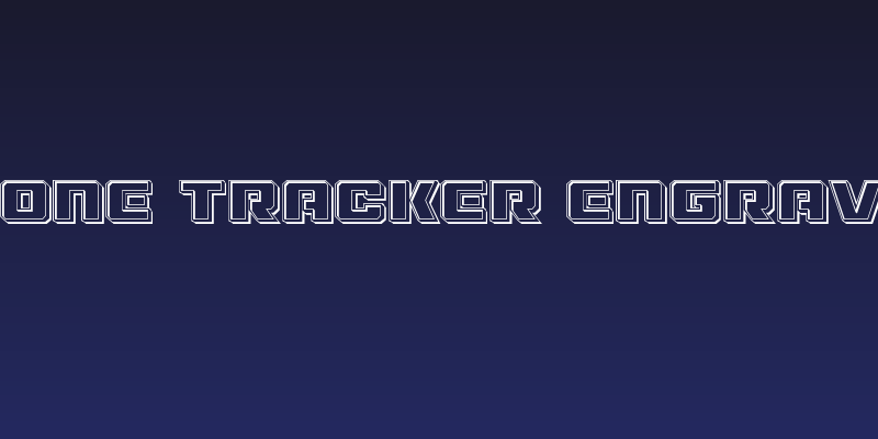 Drone Tracker Engraved Social Header