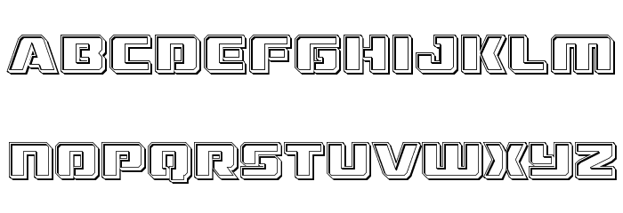 Drone Tracker Engraved Font LOWERCASE