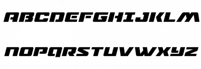 Drone Tracker Expanded Italic Schriftart Groß