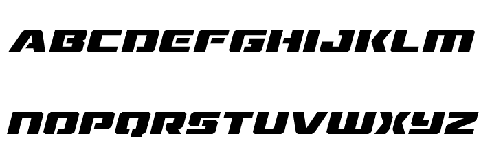 Drone Tracker Expanded Italic Font LOWERCASE