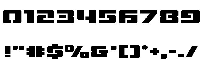 Drone Tracker Expanded Font OTHER CHARS