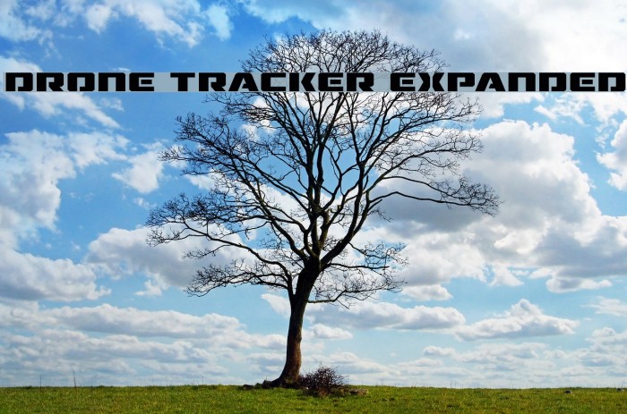 Drone Tracker Expanded Font examples