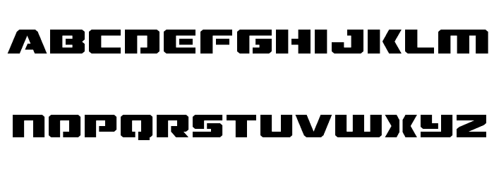 Drone Tracker Expanded Font LOWERCASE