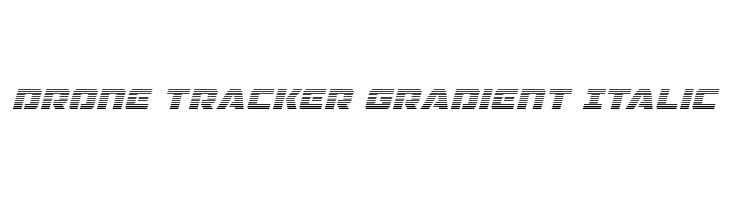 Drone Tracker Gradient Italic  Free Fonts Download