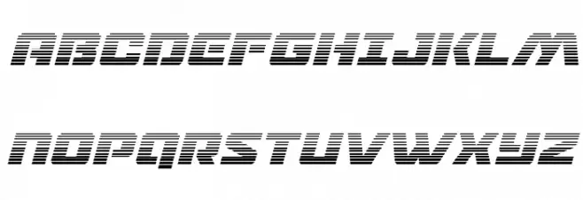 Drone Tracker Gradient Italic Caratteri MAIUSCOLE