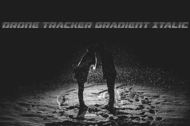 Drone Tracker Gradient Italic Example 2