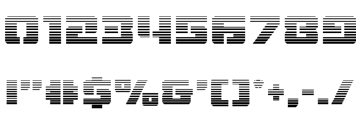 Drone Tracker Gradient Font OTHER CHARS