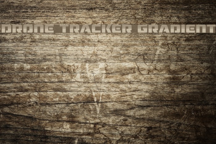 Drone Tracker Gradient Font examples