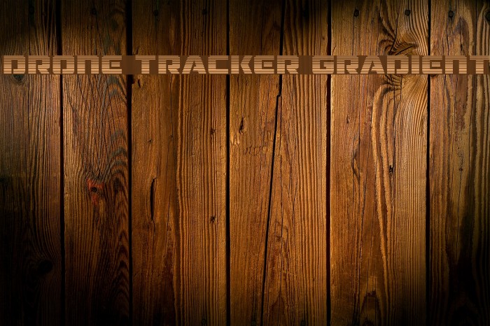 Drone Tracker Gradient Font examples