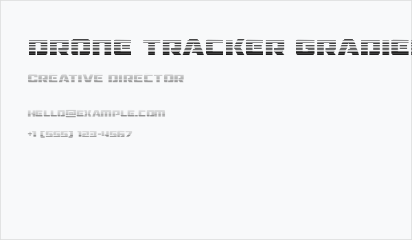 Drone Tracker Gradient Business Card