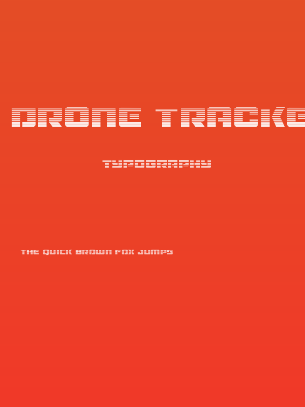 Drone Tracker Gradient Poster
