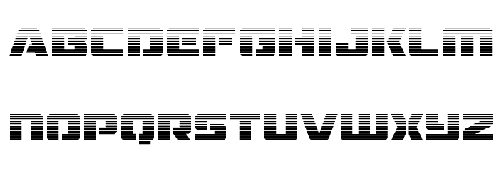 Drone Tracker Gradient Font LOWERCASE