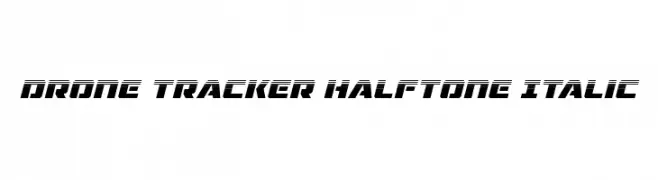 Drone Tracker Halftone Italic  नि: शुल्क फ़ॉन्ट्स डाउनलोड