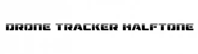 Drone Tracker Halftone  Скачать бесплатные шрифты