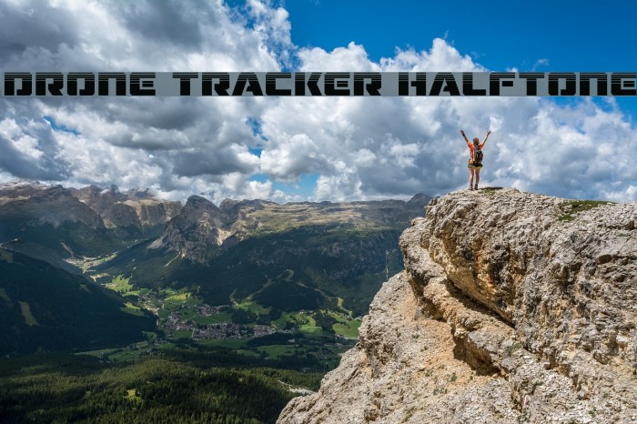 Drone Tracker Halftone Example 1