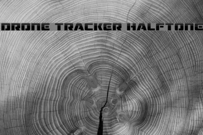Drone Tracker Halftone Font examples