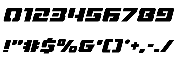 Drone Tracker Italic Font OTHER CHARS