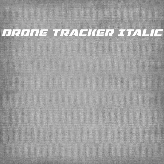 Drone Tracker Italic Example 3