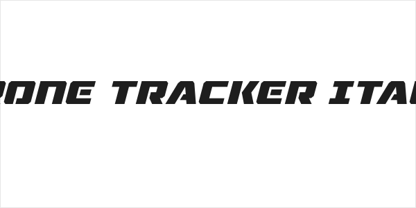 Drone Tracker Italic Logo