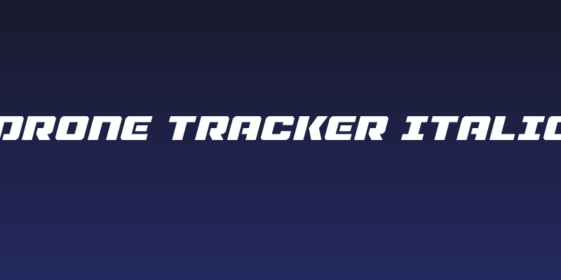 Drone Tracker Italic Social Header
