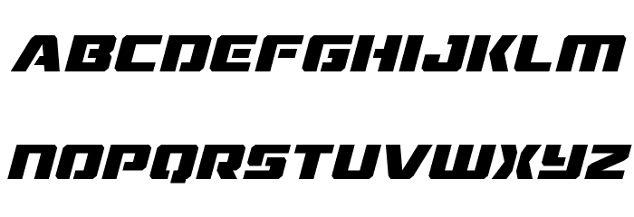 Drone Tracker Italic Font LOWERCASE