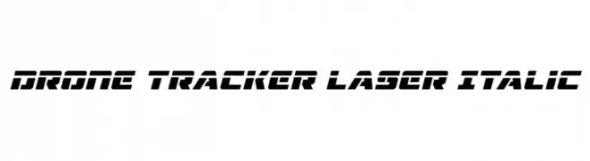 Drone Tracker Laser Italic  नि: शुल्क फ़ॉन्ट्स डाउनलोड