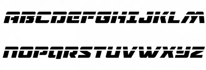 Drone Tracker Laser Italic 字体 大写
