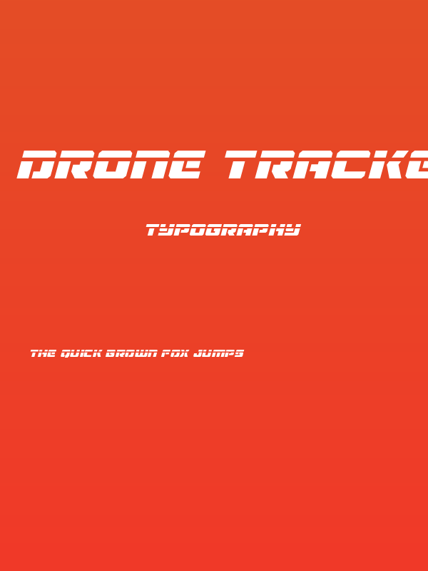 Drone Tracker Laser Italic Poster