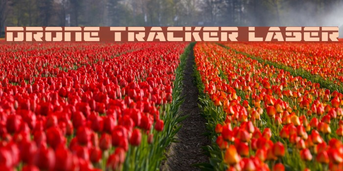 Drone Tracker Laser Font examples