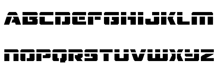 Drone Tracker Laser Font LOWERCASE