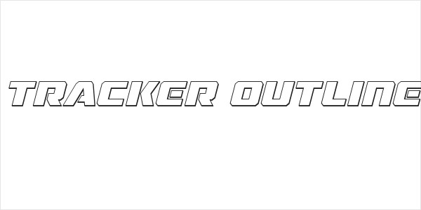 Drone Tracker Outline Italic Logo