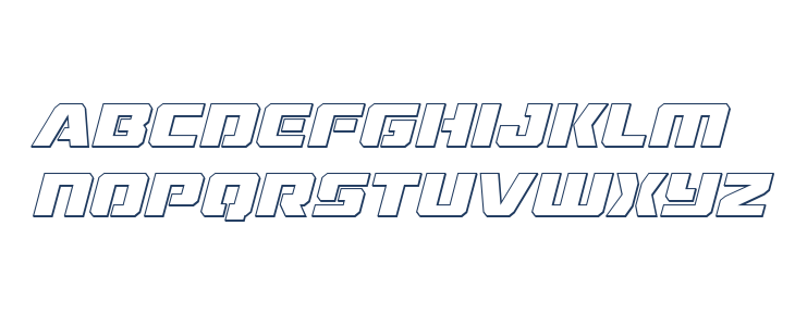 Drone Tracker Outline Italic Lowercase