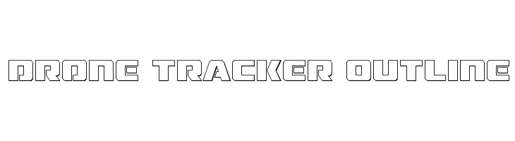 Drone Tracker Outline  les polices de caractères gratuit tlcharger