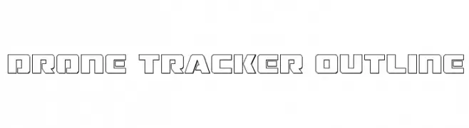 Drone Tracker Outline  Скачать бесплатные шрифты