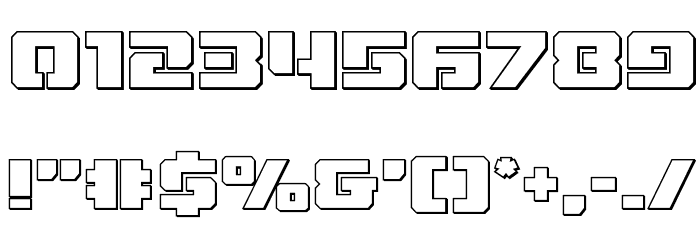 Drone Tracker Outline Font OTHER CHARS