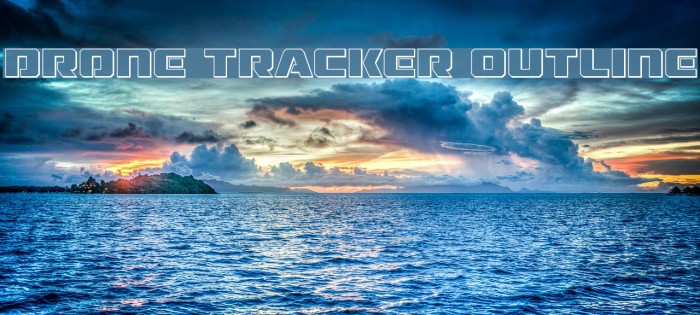 Drone Tracker Outline Font examples
