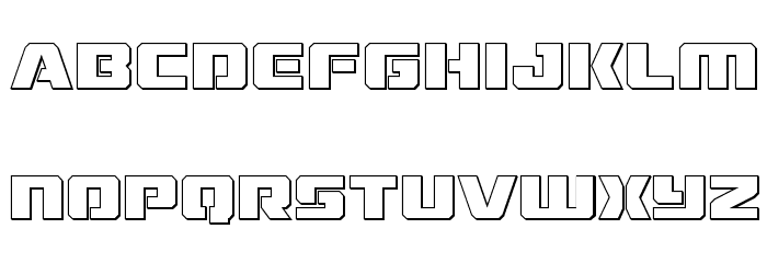 Drone Tracker Outline Font LOWERCASE