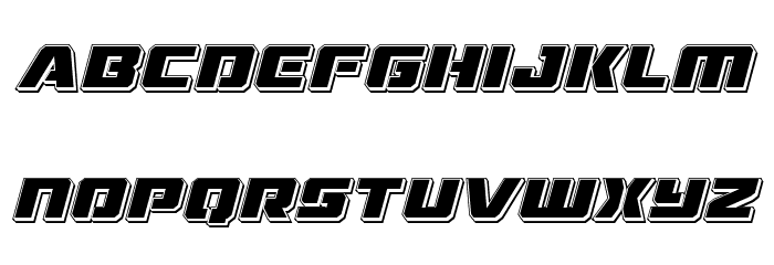 Drone Tracker Punch Italic Font LOWERCASE