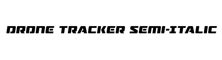 Drone Tracker Semi-Italic  नि: शुल्क फ़ॉन्ट्स डाउनलोड